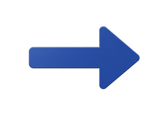 Blue Arrow Pointing Right Illustration Symbol of Direction Navigation