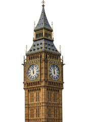 Big Ben Clock Tower In London England United Kingdom Isolated PNG