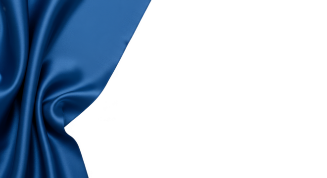 Blue Silk Satin Fabric Background Elegant Texture Textile Material