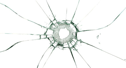 Broken Glass Bullet Hole Effect Abstract Crash Grunge Background