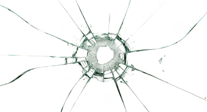 Broken Glass Bullet Hole Effect Abstract Crash Grunge Background