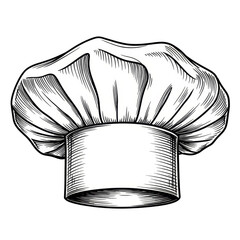 Chef Hat White Cook Food Kitchen Transparent Png Isolated Illustration