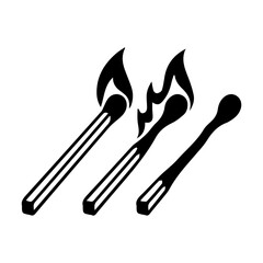 wooden matchstick icon