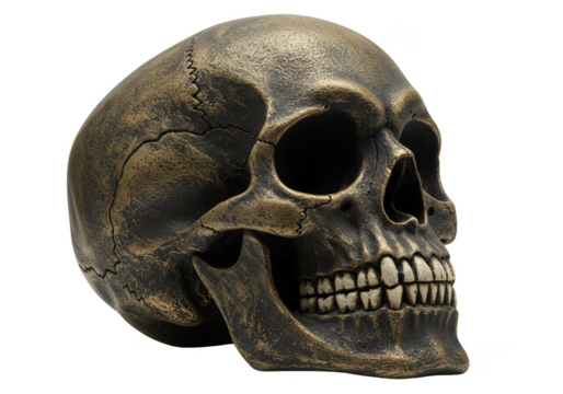 Detailed Skull Halloween Skeleton Death Transparent Background
