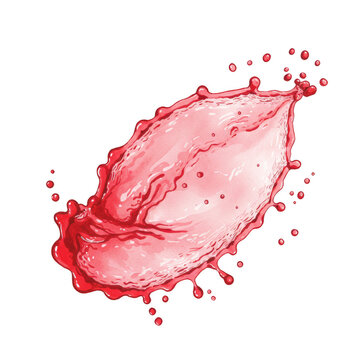 recommend clip art: Dynamic Illustration of Red Liquid Water Splash Motion Abstract