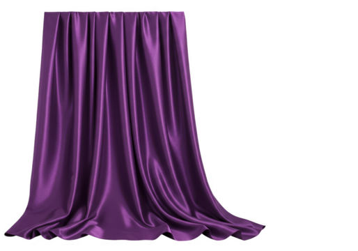 Elegant Purple Curtain Fabric Drape Silk Cloth Texture Background