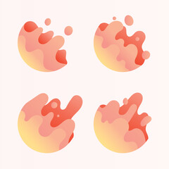 Liquid Gradient Abstract Circle Shapes