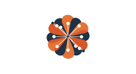 Floral Geometric Illustration Flower Pattern Ornament Design Element