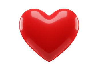 Glossy Red Heart Symbol Valentine's Day Background Illustration