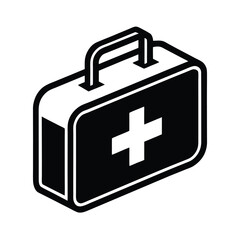 Fototapeta premium First Aid Kit Icon Outline Vector Illustration