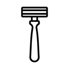 Razor Icon Outline Vector Illustration