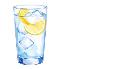 Matériel d'illustration de boisson froide au citron