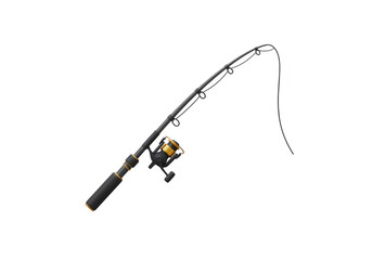 Fishing Rod Illustration Angling Equipment Sport Pole Isolated Background