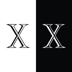Abstract Letter X 3D Logo Stock Vector.