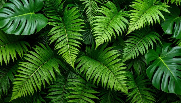 Lush green foliage - Powered by Adobe