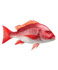 Obraz premium Red snapper isolated on white background 