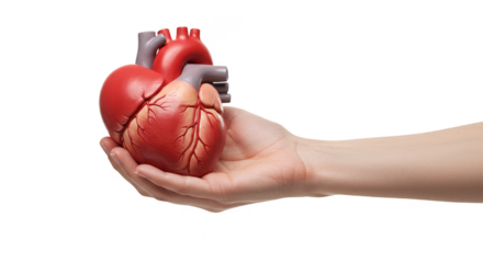 Heart Model in Hand Human Organ Anatomical Realistic Healthcare