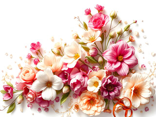 pink and white orchids