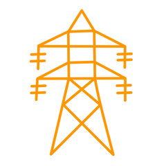 Electricity tower icon vector
