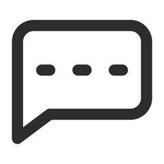 Speech bubble icon vector illustration chat message dialog text symbol communication discussion conversation talking graphic design element for web and app interface