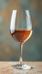 Elegant white wine glass, textured background, restaurant, illustration, art