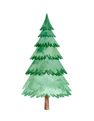 Christmas tree isolated on white