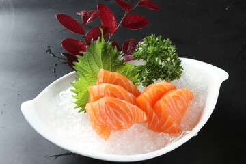 food, japanese cuisine, delicious, salmon sashimi