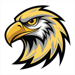 Obraz premium Vibrant Eagle Logo Design Showcasing Strength and Majesty in Bold Colors