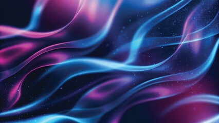 Obraz premium Abstract blue background with flowing waves of light and smoke creating a dynamic texture and fractal pattern