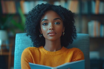 Young woman in a mental therapy session, discussing emotional issues and challenges with a psychologist in the office, Generative AI