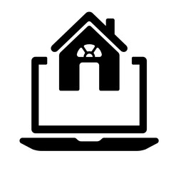  Real Estate icons as family home, sweet home, relocation. vector