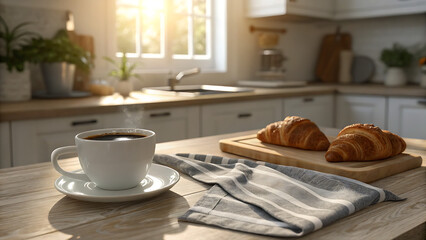 coffee and croissant