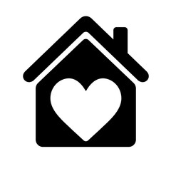 : Real Estate icons as family home, sweet home, relocation. vector