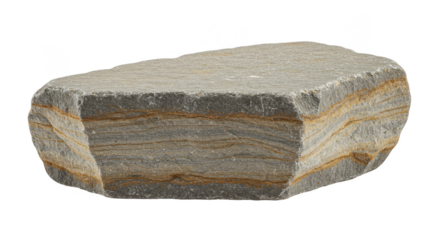 Isolated Gray Stone Rock Texture Natural Sandstone Geology