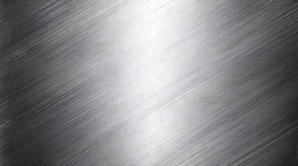 Brushed metal surface, angled lines and gradient, subtle highlight, industrial texture