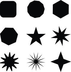 Abstract geometric shapes collection 