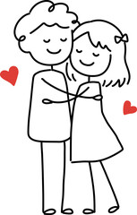 Stick Figure Couple