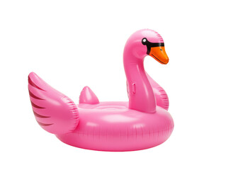 Inflatable Swan Float Pink Rubber Ring Pool Summer Fun Toy