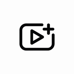 Add video content play button icon