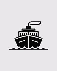 Fototapeta premium Cruise ship icon