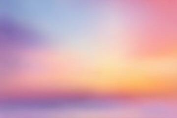 Soft, pastel, blended sunset colors