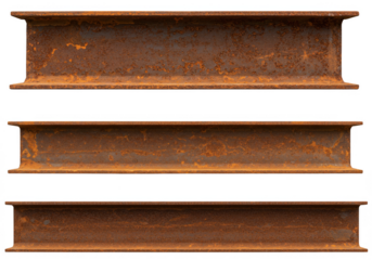 Isolated Rust Steel Beam Texture Industrial Metal Structure