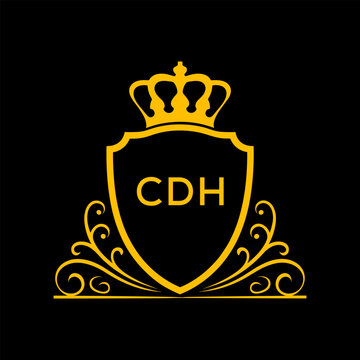 Dynamic Tech Logo Design with CDH Letters and Abstract Motion Elements &ndash; Modern Business Identity. CDH Letter logo.

