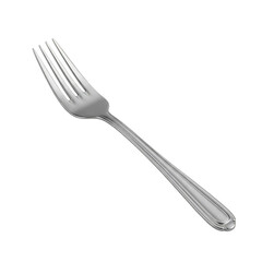 Isolated Silver Fork Cutlery Shiny Tableware Utensil Transparent Background