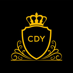 Dynamic Tech Logo Design with CDY Letters and Abstract Motion Elements – Modern Business Identity. CDY Letter logo.
