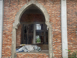 Mosque is not finished yet, but it already brings hope. Bamboo and bricks stand as witnesses to the...