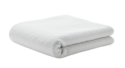 Isolated Towel White Folded Soft for Spa Bathroom PNG