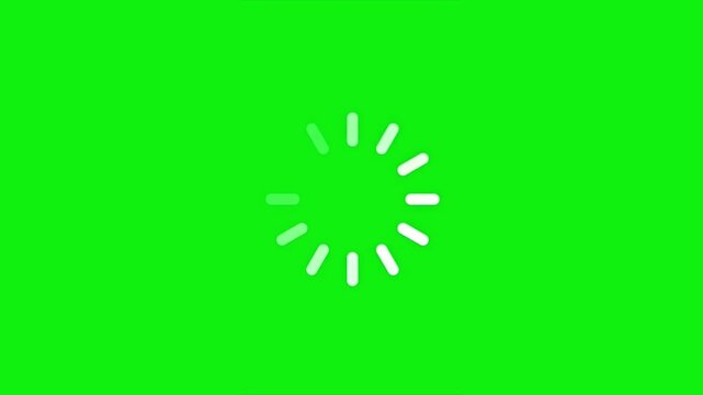 loading circle line animation on green screen background, footage loading icon suitable for download progress, load game data, buffering process, application interface, Loading animation effect HD - Powered by Adobe
