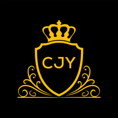 Dynamic Tech Logo Design with CJY Letters and Abstract Motion Elements – Modern Business Identity. CJY Letter logo.
