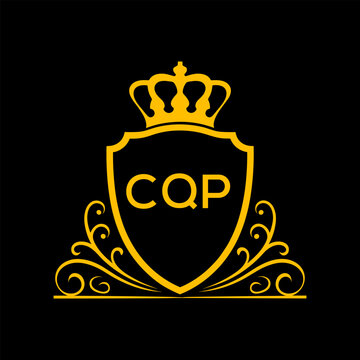 Dynamic Tech Logo Design with CQP Letters and Abstract Motion Elements &ndash; Modern Business Identity. CQP Letter logo.
